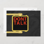 New York Crosswalk Sign Talk Briefkaart (Voorkant / Achterkant)