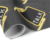 New York Crosswalk Sign Talk Cadeaupapier (Rol Hoek)