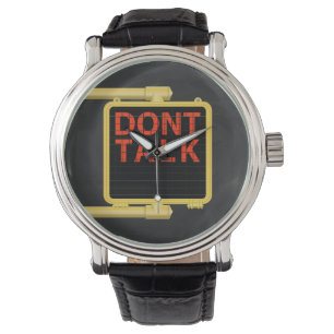 New York Crosswalk Sign Talk Horloge