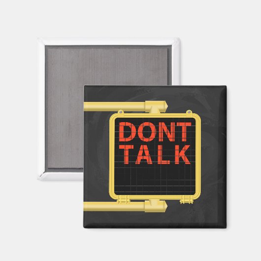 New York Crosswalk Sign Talk Magneet (Voorkant / Achterkant)