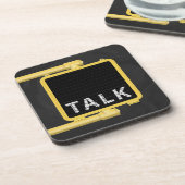 New York Crosswalk Sign Talk Onderzetter (Linkerzijde)