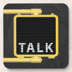 New York Crosswalk Sign Talk Onderzetter