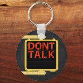 New York Crosswalk Sign Talk Sleutelhanger (Voorkant)