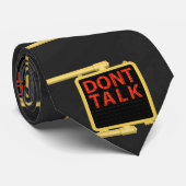 New York Crosswalk Sign Talk Stropdas (Opgerold)