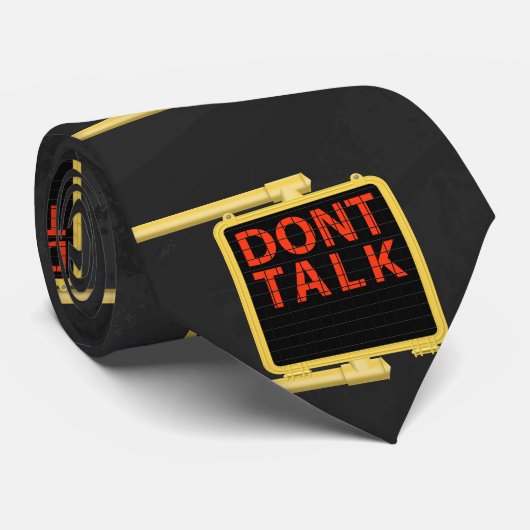 New York Crosswalk Sign Talk Stropdas (Opgerold)