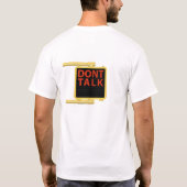 New York Crosswalk Sign Talk T-shirt (Achterkant)