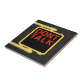 New York Crosswalk Sign Talk Tegeltje (Zijkant)