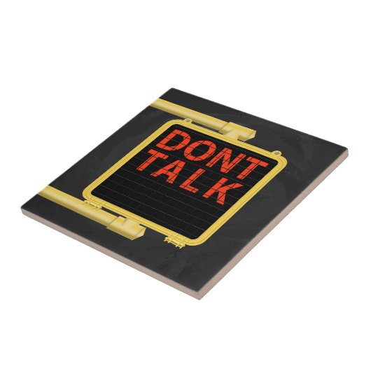 New York Crosswalk Sign Talk Tegeltje (Zijkant)