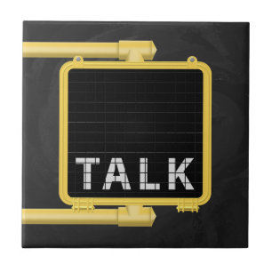 New York Crosswalk Sign Talk Tegeltje