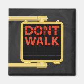 New York Crosswalk Sign Walk Magneet (Voorkant)
