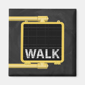 New York Crosswalk Sign Walk Magneet (Voorkant)