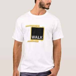 New York Crosswalk Sign Walk T-shirt