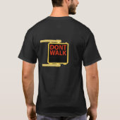 New York Crosswalk Sign Walk T-shirt (Achterkant)