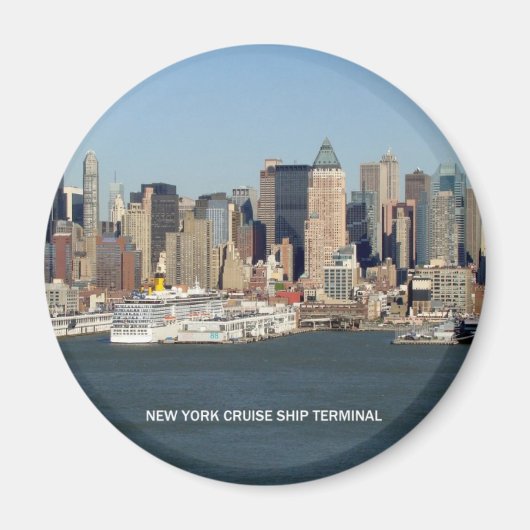 New York Cruise Ship Terminal Magneet (Voorkant)