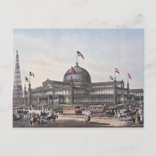 New York Crystal Palace Briefkaart (Voorkant)