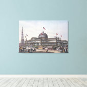 New York Crystal Palace Canvas Afdruk (Insitu (Houten vloer))