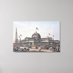 New York Crystal Palace Canvas Afdruk
