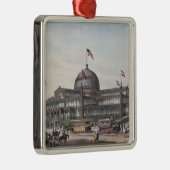 New York Crystal Palace Metalen Ornament (Rechts)