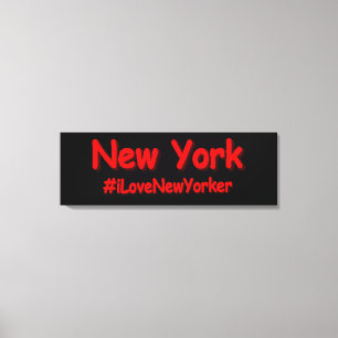 "New York" Cute Design. Bestel nu Canvas Afdruk