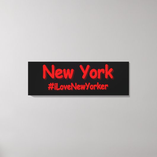 "New York" Cute Design. Bestel nu Canvas Afdruk (Voorkant)
