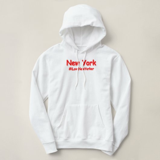 "New York" Cute Design. Bestel nu Hoodie (Design voorkant)