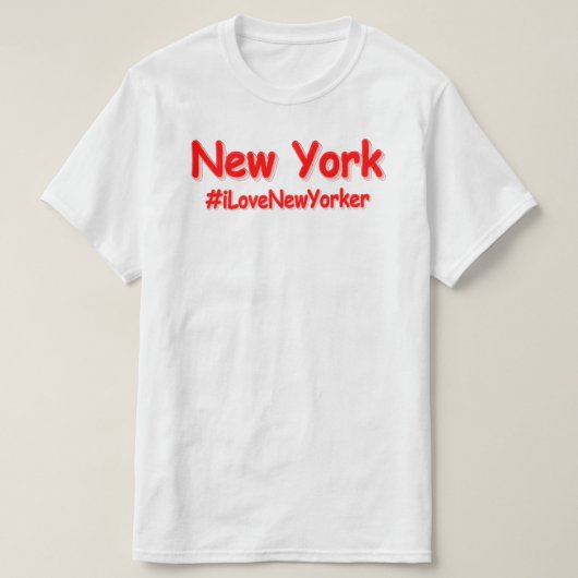 "New York" Cute Design. Bestel nu T-shirt (Design voorkant)