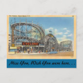 New York, Cyclone, Coney Island Briefkaart (Voorkant)