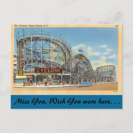 New York, Cyclone, Coney Island Briefkaart