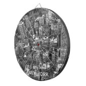 New York Dartboard New York Souvenir Dartboard Dartbord (Voorkant Rechts)