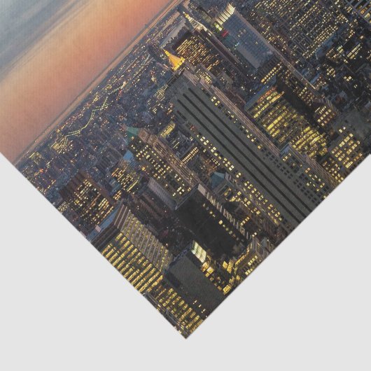 New York dawn skyline Tissuepapier (Detail)