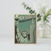 New York - de Empire City Briefkaart (Staand voorkant)