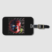 New York de grote appel fruit silhouet stad Bagagelabel (Voorkant (horizontaal))