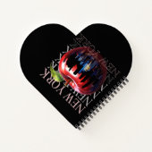 New York de grote appel fruit silhouet stad Notitieboek (Achterkant)