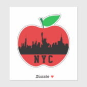 New York de Grote Appel - New York State Sticker (Vel)