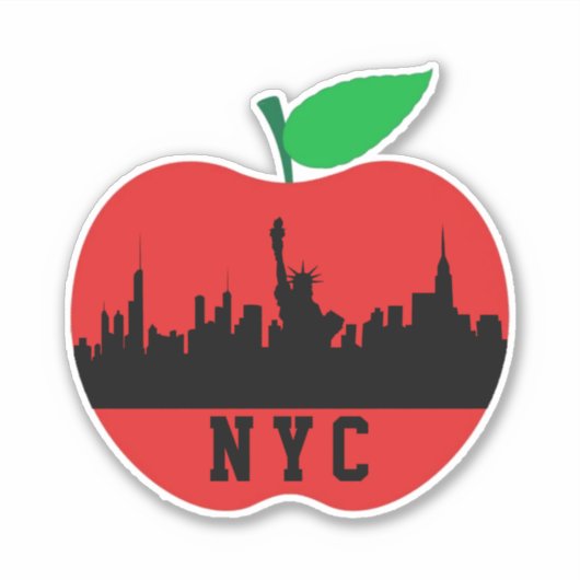 New York de Grote Appel - New York State Sticker (Voorkant)
