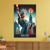 New York: De staat van de natuurlijke schoonheid Canvas Afdruk (Insitu (Woonkamer))