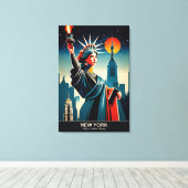 New York: De staat van de natuurlijke schoonheid Canvas Afdruk (Insitu (Houten vloer))