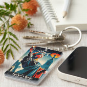 New York: De staat van de natuurlijke schoonheid Sleutelhanger (Voorkant Rechts)