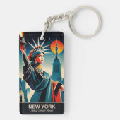 New York: De staat van de natuurlijke schoonheid Sleutelhanger (achterkant)