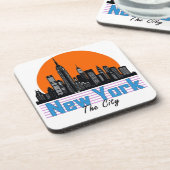 New York - De stad Bier Onderzetter (Linkerzijde)