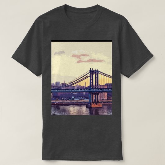 New York De stad die nooit grafisch slaapt T-shirt (Design voorkant)