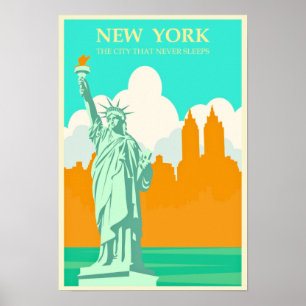 New York "De stad die nooit slaapt" Poster