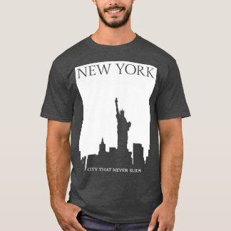 New York de stad die nooit slaapt T-shirt