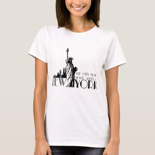 New York, de stad die nooit slaapt T-shirt (Voorkant)