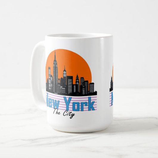 New York - De stad Koffiemok (Voorkant links)