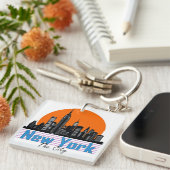 New York - De stad Sleutelhanger (Voorkant Rechts)