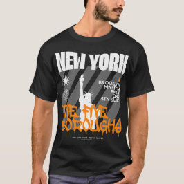 New York de vijf stadsdelen T-shirt