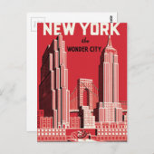 New York De wonderstad Briefkaart (Voorkant / Achterkant)