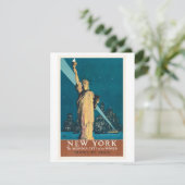 New York, de wonderstad van de wereld, reist met d Feestdagenkaart (Staand voorkant)