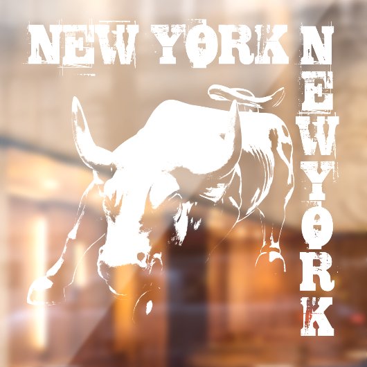 New York Decal New York Souvenir Window Cling (Vel 2)